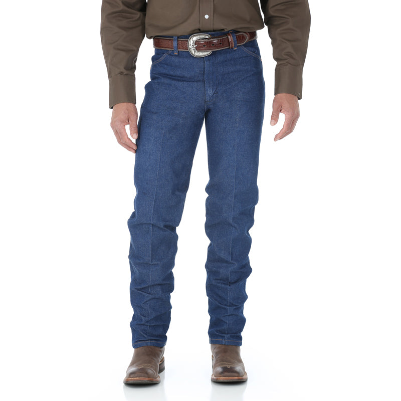 Wrangler 13MWZXS Men's Big & Tall Cowboy Cut Rigid Jeans  Original Fit, High Rise, Cotton Denim