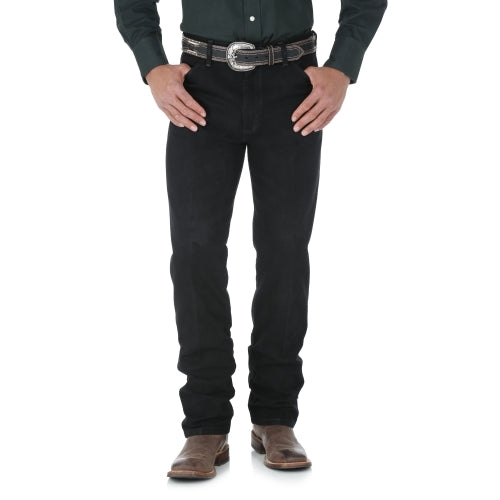 Wrangler 13MWZWK Men's Black Original Fit Cowboy Cut Jeans  Heavyweight Cotton Denim Bootcut