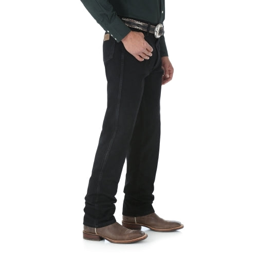 Wrangler 13MWZWK Men's Black Original Fit Cowboy Cut Jeans  Heavyweight Cotton Denim Bootcut