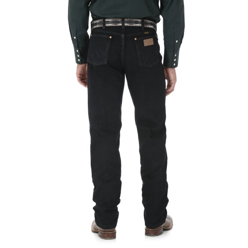 Wrangler 13MWZWK Men's Black Original Fit Cowboy Cut Jeans  Heavyweight Cotton Denim Bootcut