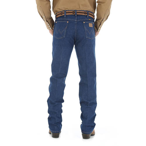 Wrangler 13MWZPW Men's Prewashed Indigo Original Cowboy Cut Jeans  Heavyweight Cotton Denim