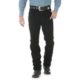 Wrangler 936WBK Men's Black Cowboy Cut Slim Fit Jeans  Original Rise, Tapered, Cotton Denim