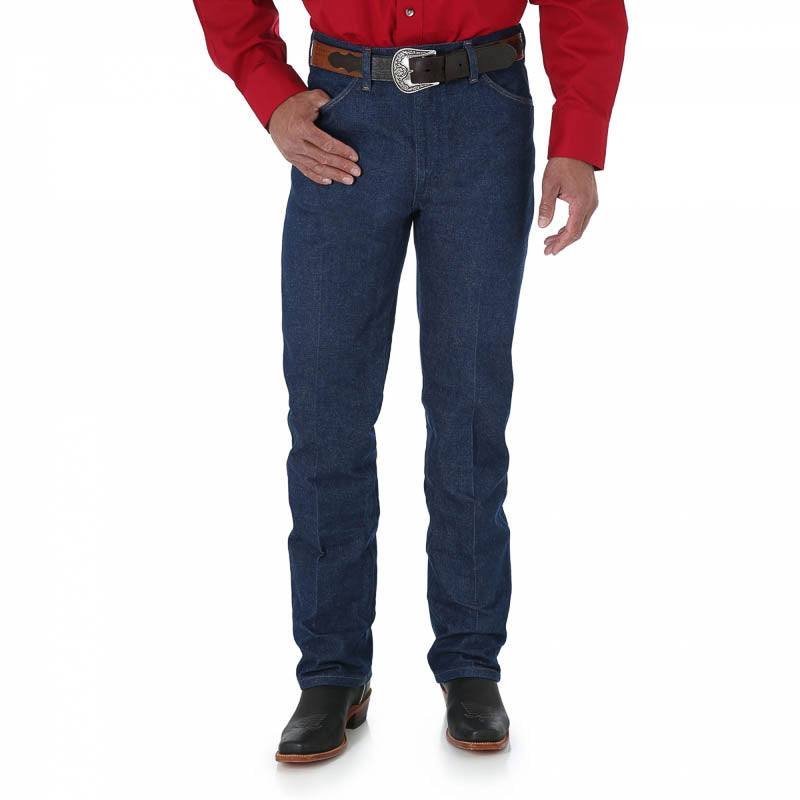 Wrangler 936DEN Mens Slim Fit Cowboy Cut Jeans  Rigid Blue Denim, 100% Cotton