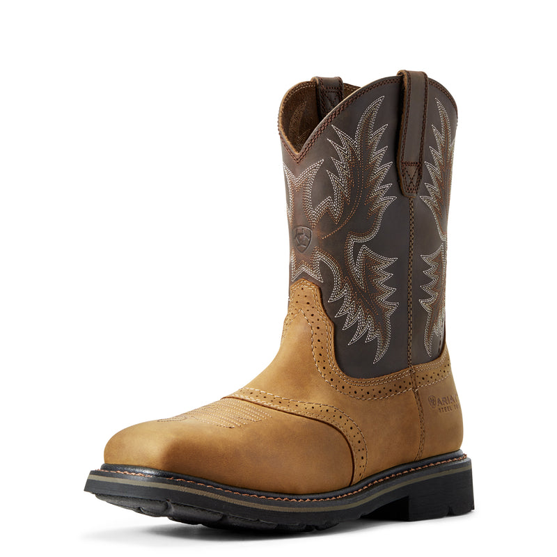 Ariat Men's 10010134 Sierra Steel Toe Work Boots  Aged Bark, 10" Shaft, ASTM Rated