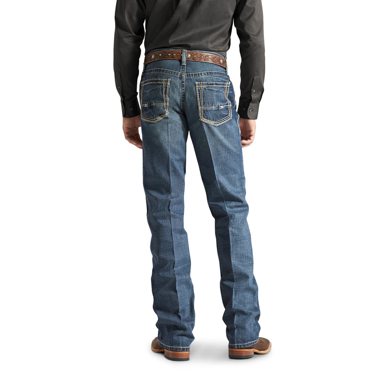 Ariat 10012136 Men's M4 Boundary Relaxed Fit Low Rise Boot Cut Jeans - Medium Wash Denim