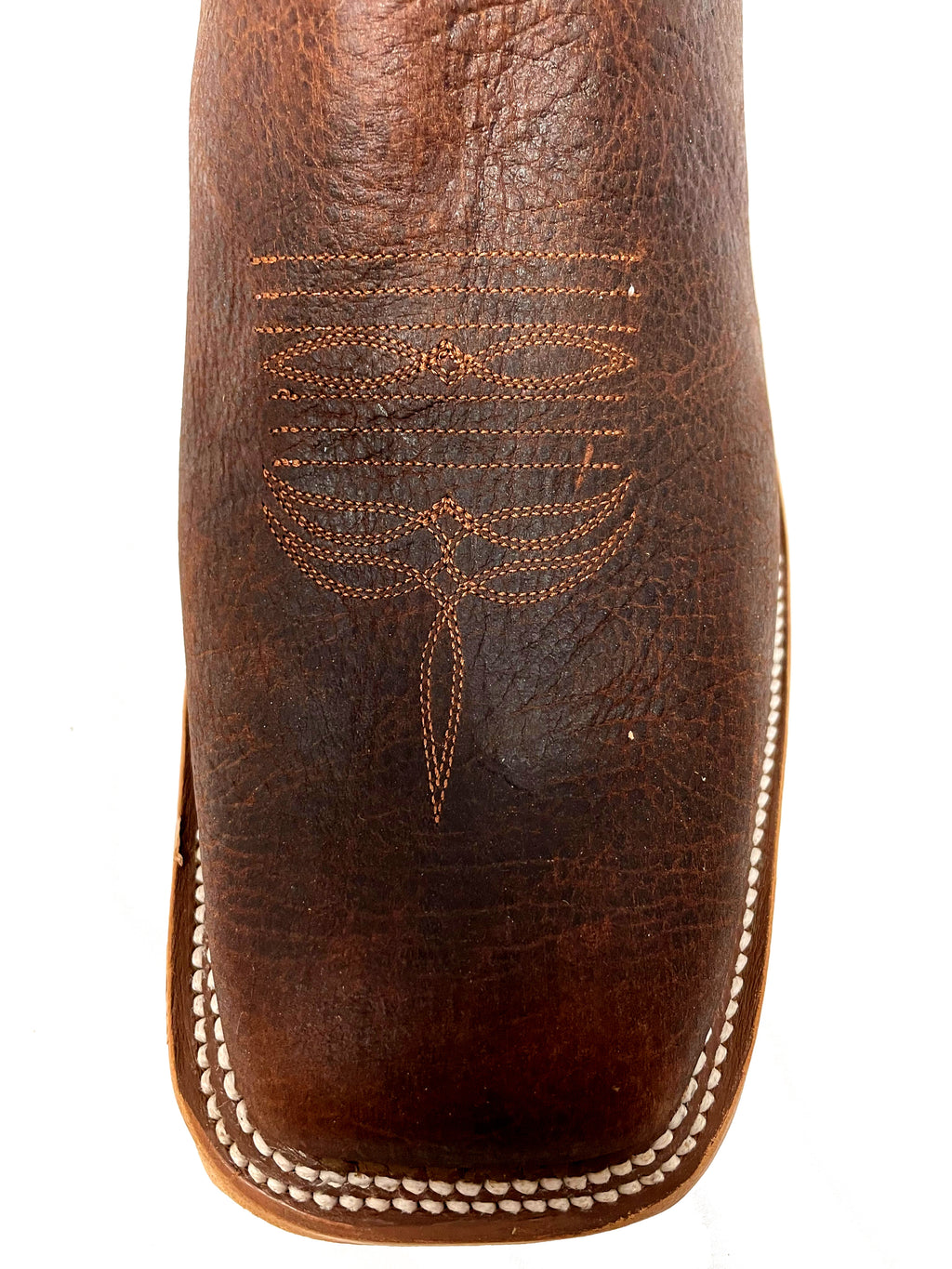 Anderson Bean S1105 Mens Mike Tyson Bison Cowboy Boots, Wide Square Toe, Leather Hybrid Sole
