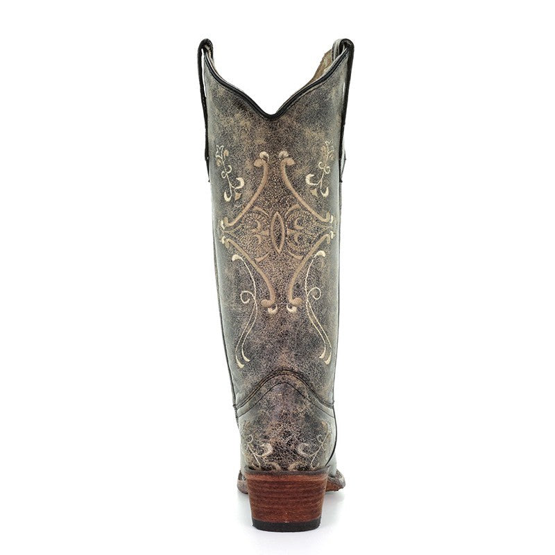 Corral Boots Circle G L5048 Andrea Women's Brown Vintage Embroidered Snip Toe Cowboy Boots