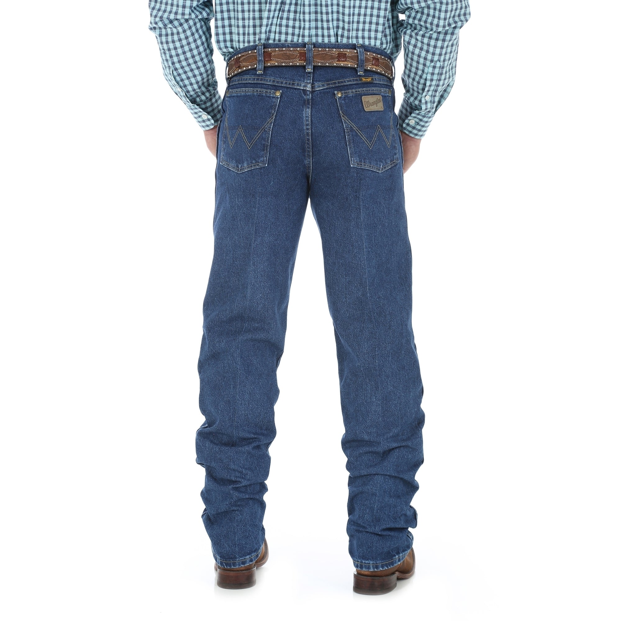Wrangler 47MACMT Men's Premium Performance Regular Fit Cowboy Cut Jeans  Mid Tint, Cotton Denim