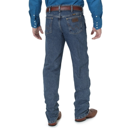 Wrangler 47MACMT Men's Premium Performance Regular Fit Cowboy Cut Jeans  Mid Tint, Cotton Denim