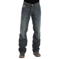 Cinch MB92834019 White Label Men's Relaxed Fit Jeans  Dark Stonewash, Mid Rise, 14.25 oz. Denim