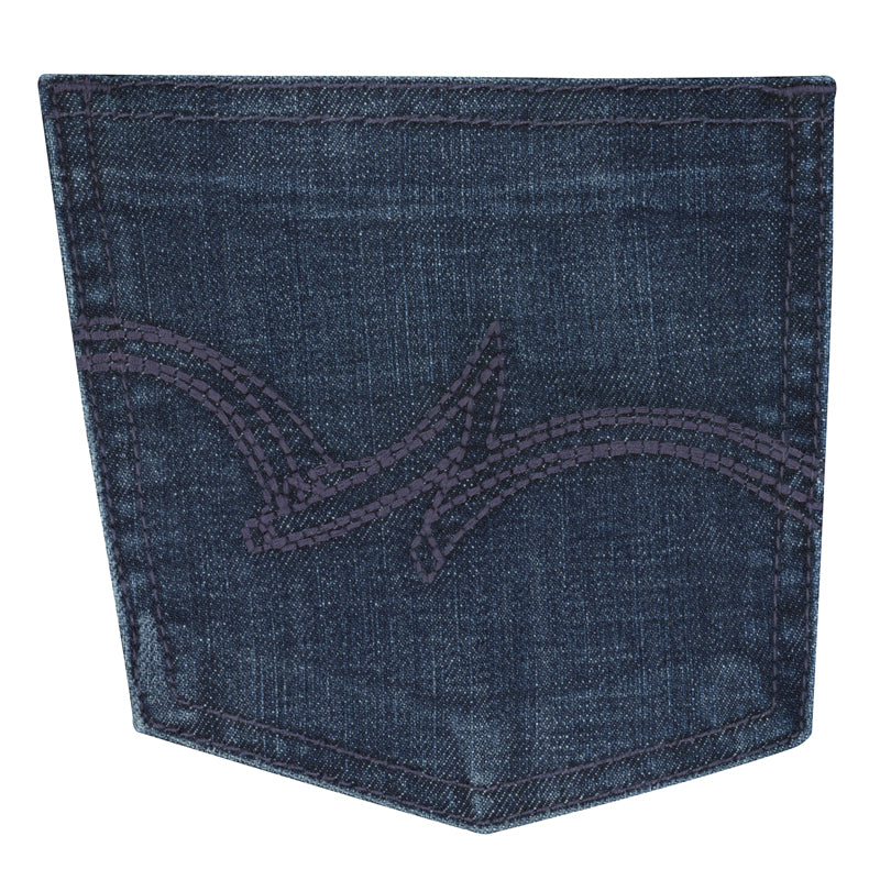Wrangler 09MWTDS Women's Straight Leg Jeans - DS Wash, Mid Rise, Regular Fit, Cotton Denim Blend