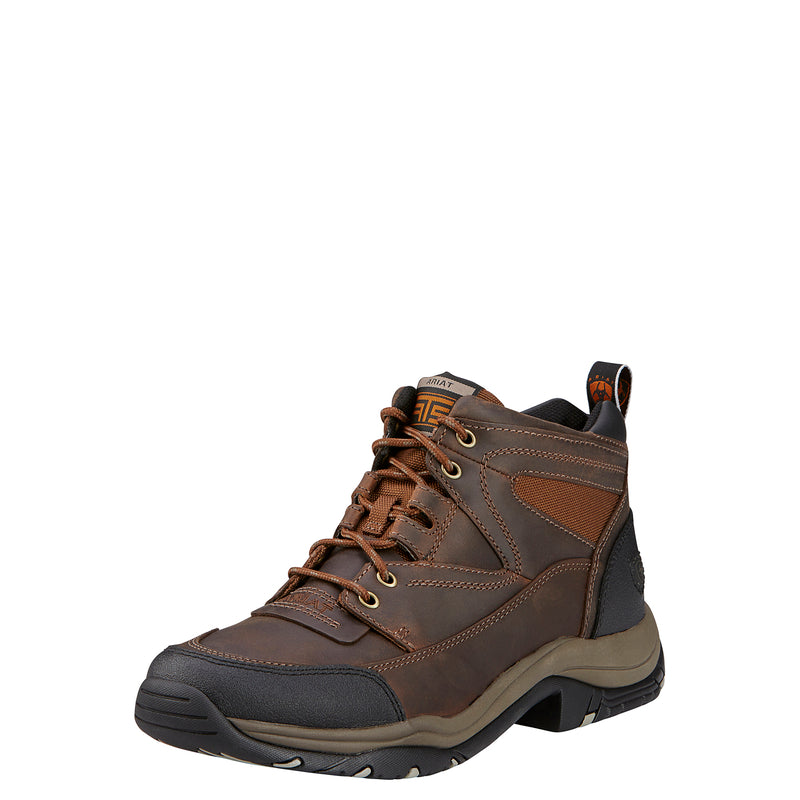 Ariat 10002182 Men's Terrain Boots  Distressed Brown, Leather, Round Toe, ATS, Lace-Up