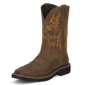 Justin SE4681 Men's Driller Rugged Ran Western Work Boots  Square Soft Toe, J-Flex Comfort