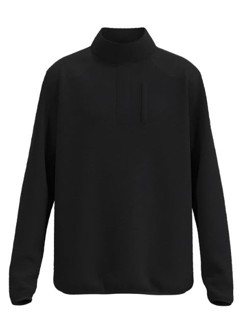 Hooey Mens Solitude Black Polar Fleece  Snap Pullover