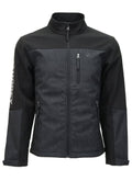Hooey Mens Jackson Heathered Black Softshell Jacket with Fleece Lining