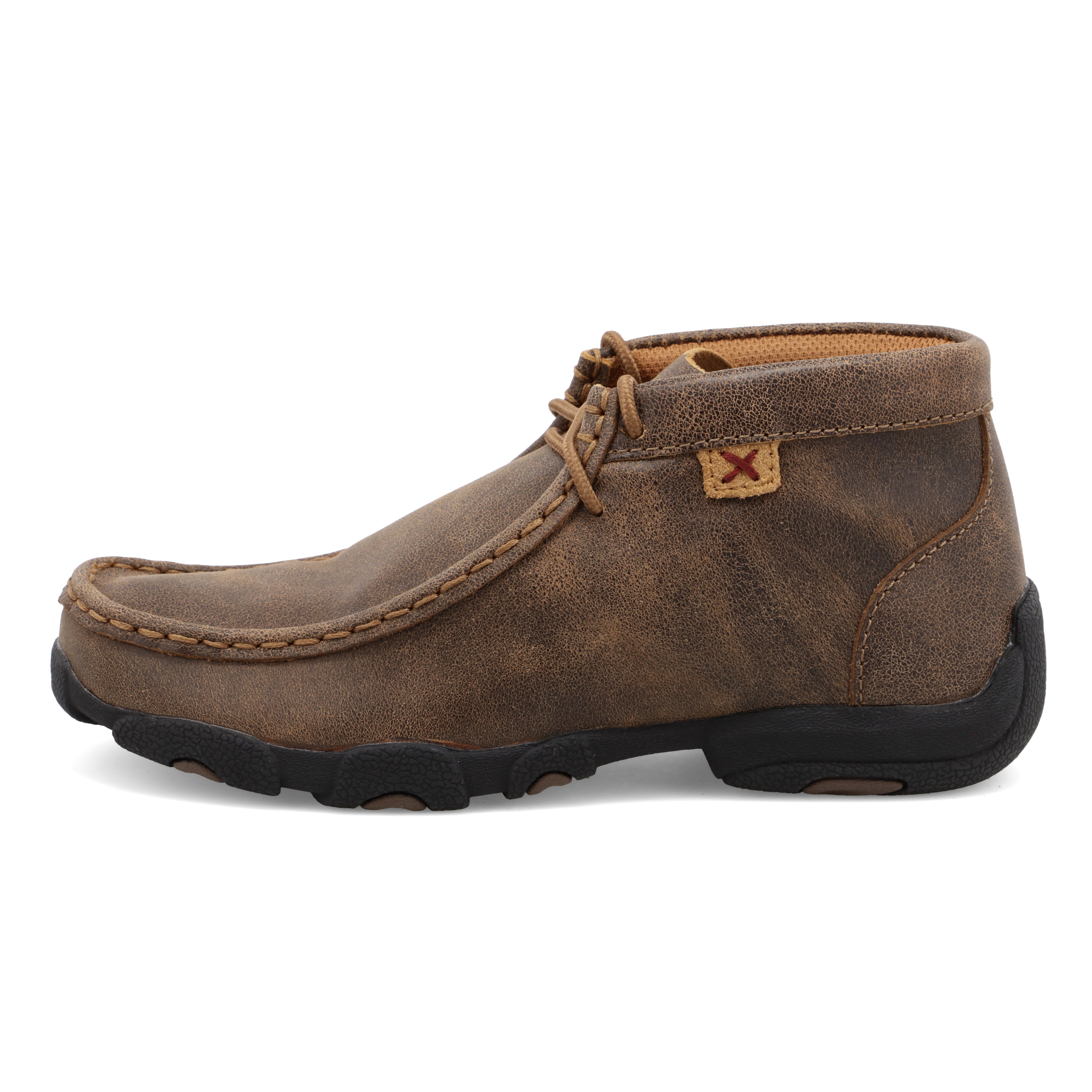 Twisted X YDM0001 Kids Casual Chukka Driving Moc  Bomber, Handcrafted in Full-Grain Leather