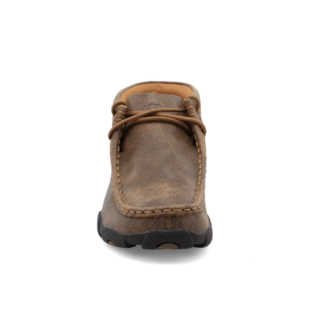 Twisted X YDM0001 Kids Casual Chukka Driving Moc  Bomber, Handcrafted in Full-Grain Leather
