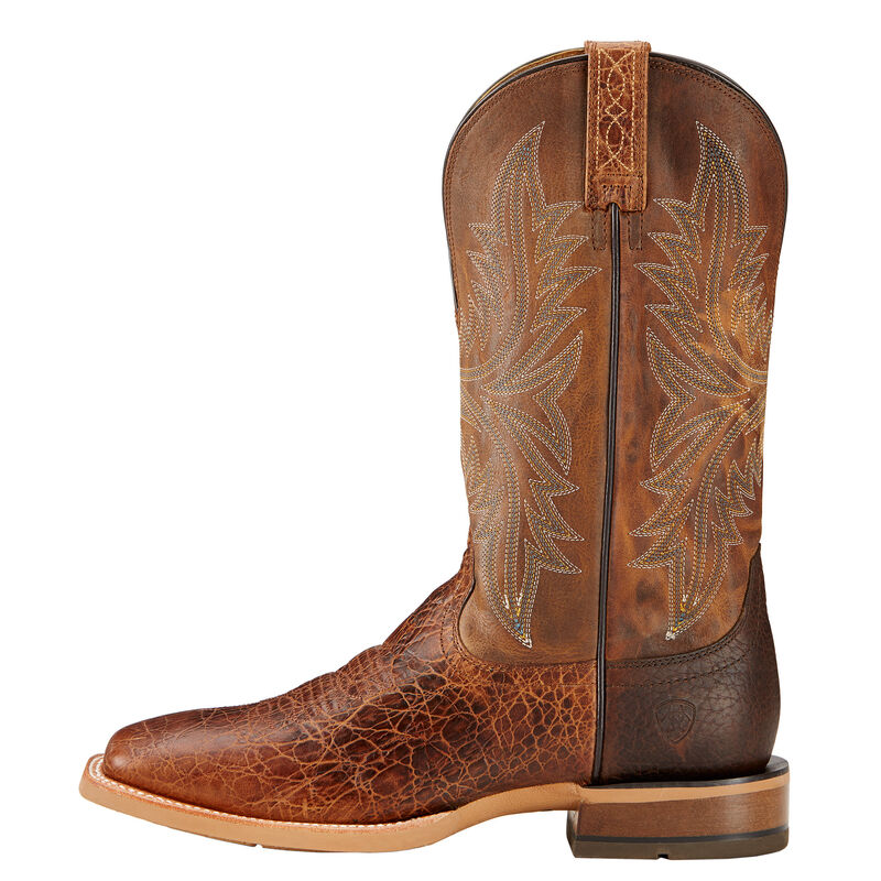 Ariat 10017381 Men's Cowhand Western Boots  Crackled Leather, ATS Comfort, Duratread Sole
