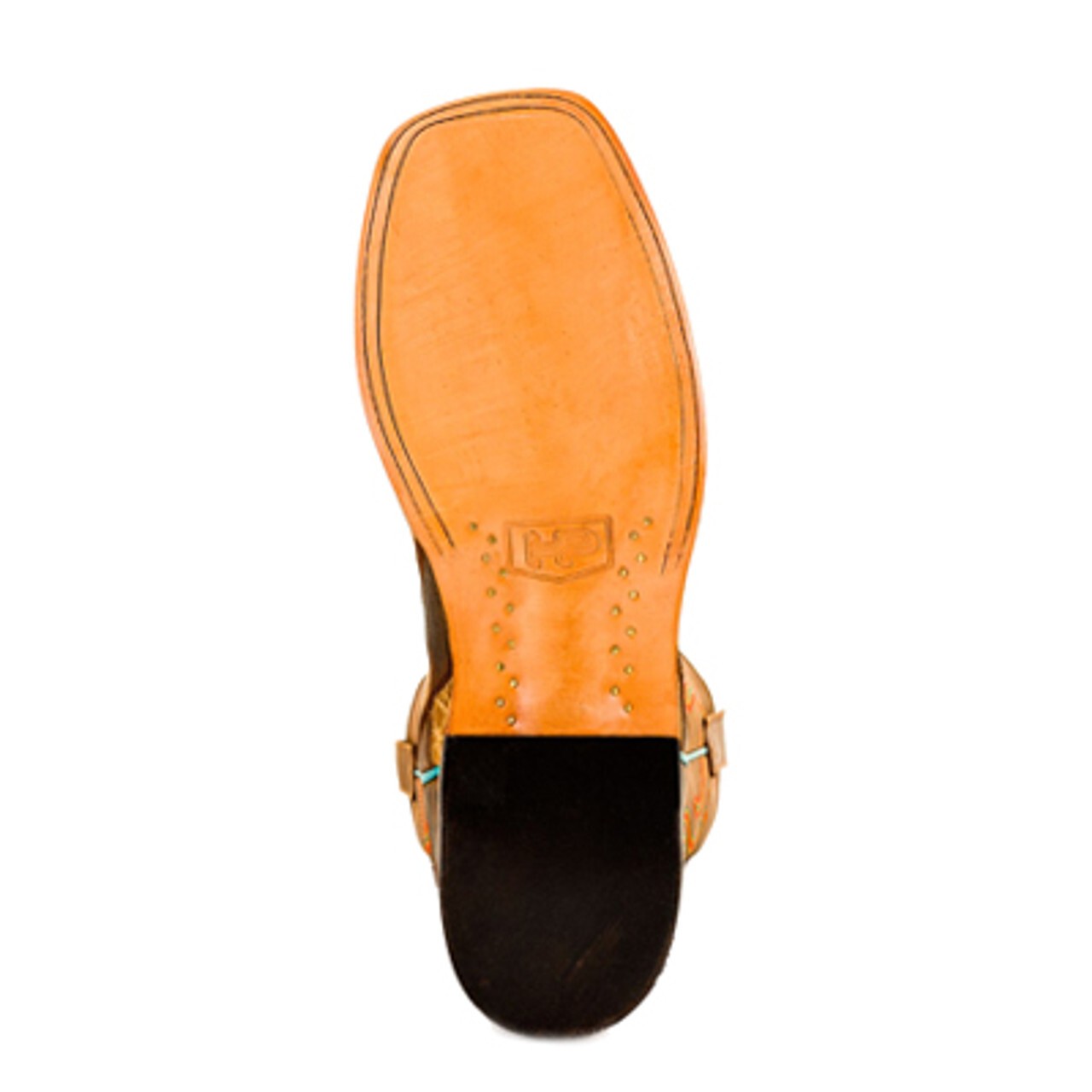 Horse Power HP1053 Men's Crazy Train Patchwork Cowboy Boots - Square Toe, Honey Shaft