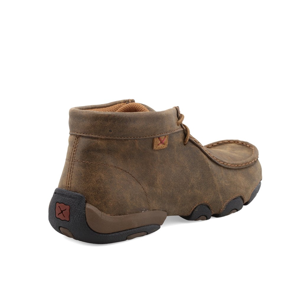 Twisted X WDM0001 Women's Casual Chukka Driving Moc  Bomber, Handcrafted in Full-Grain Leather