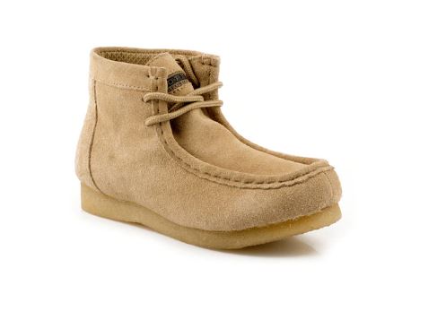 Roper 09-020-0606-0320SD Men's Sand Tan Suede Chukka Boots  Gum Sole, Round Toe, High Top