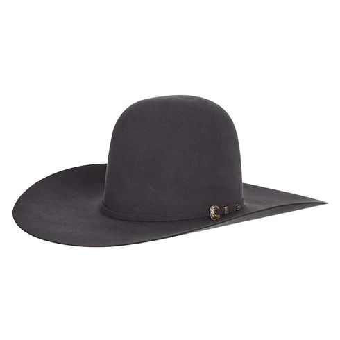 Rodeo King 60X Charcoal Mens Cowboy Hat  Premium Felt, Open Crown, 4.5" Brim