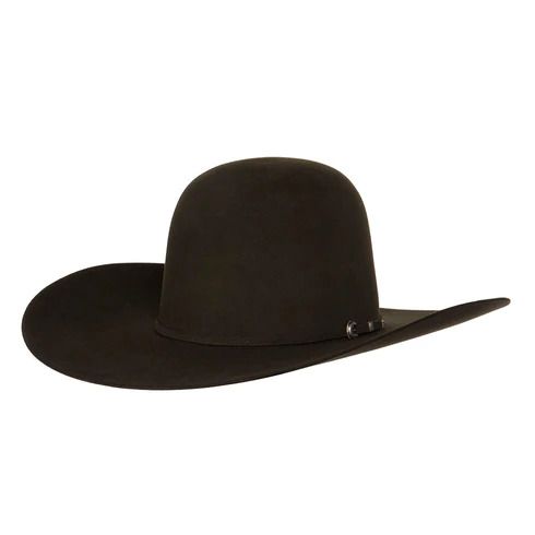 Rodeo King 60X Black Mens Cowboy Hat  Open Crown, 4.5" Brim, Western Style Headwear