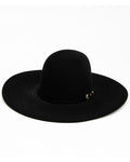 Rodeo King 100X Black Mens Cowboy Hat  Open Crown, 4.5" Brim & Leather Sweatband
