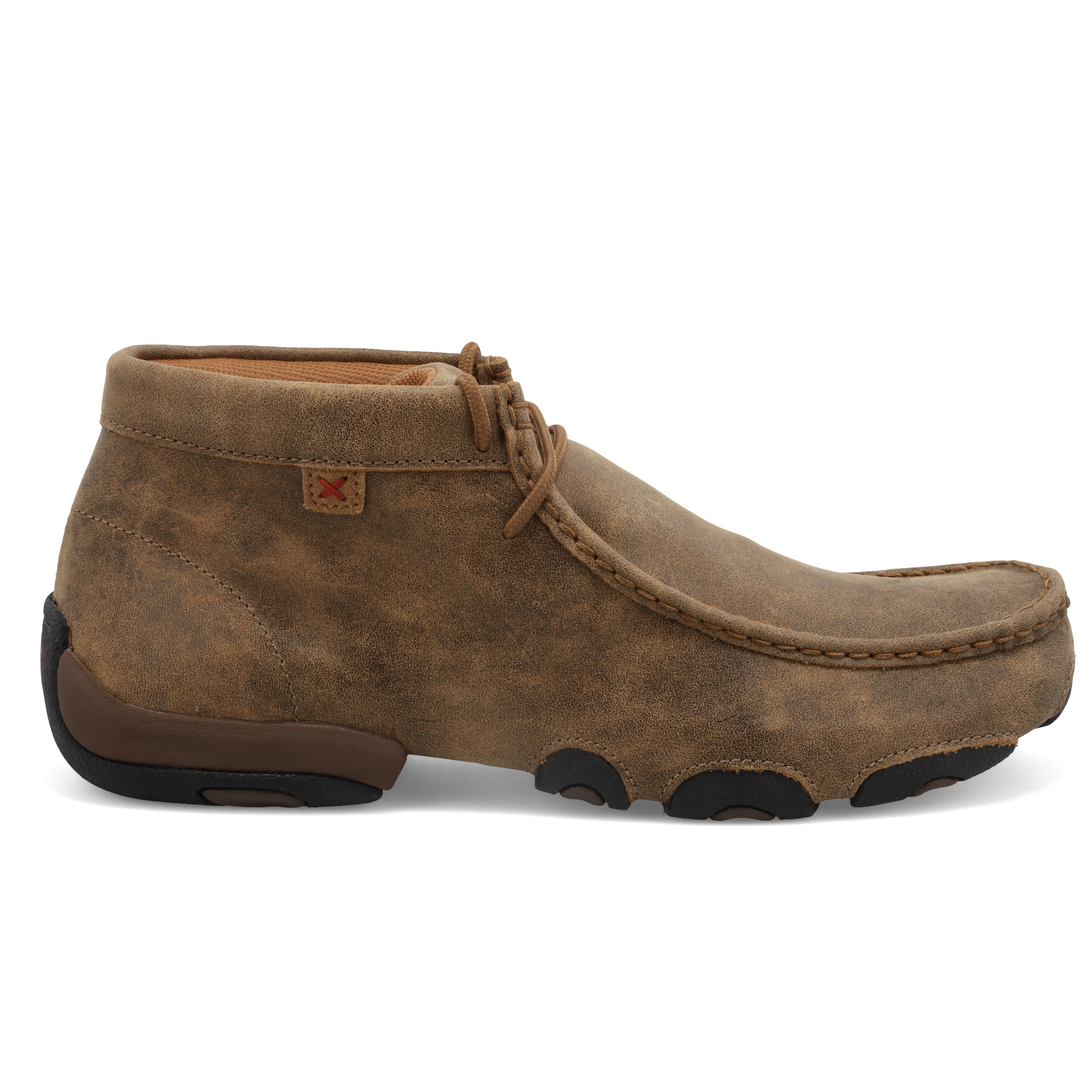 Twisted X MDM0003 Men's 'The Original' Casual Chukka Driving Moc  Bomber, Full-Grain Leather