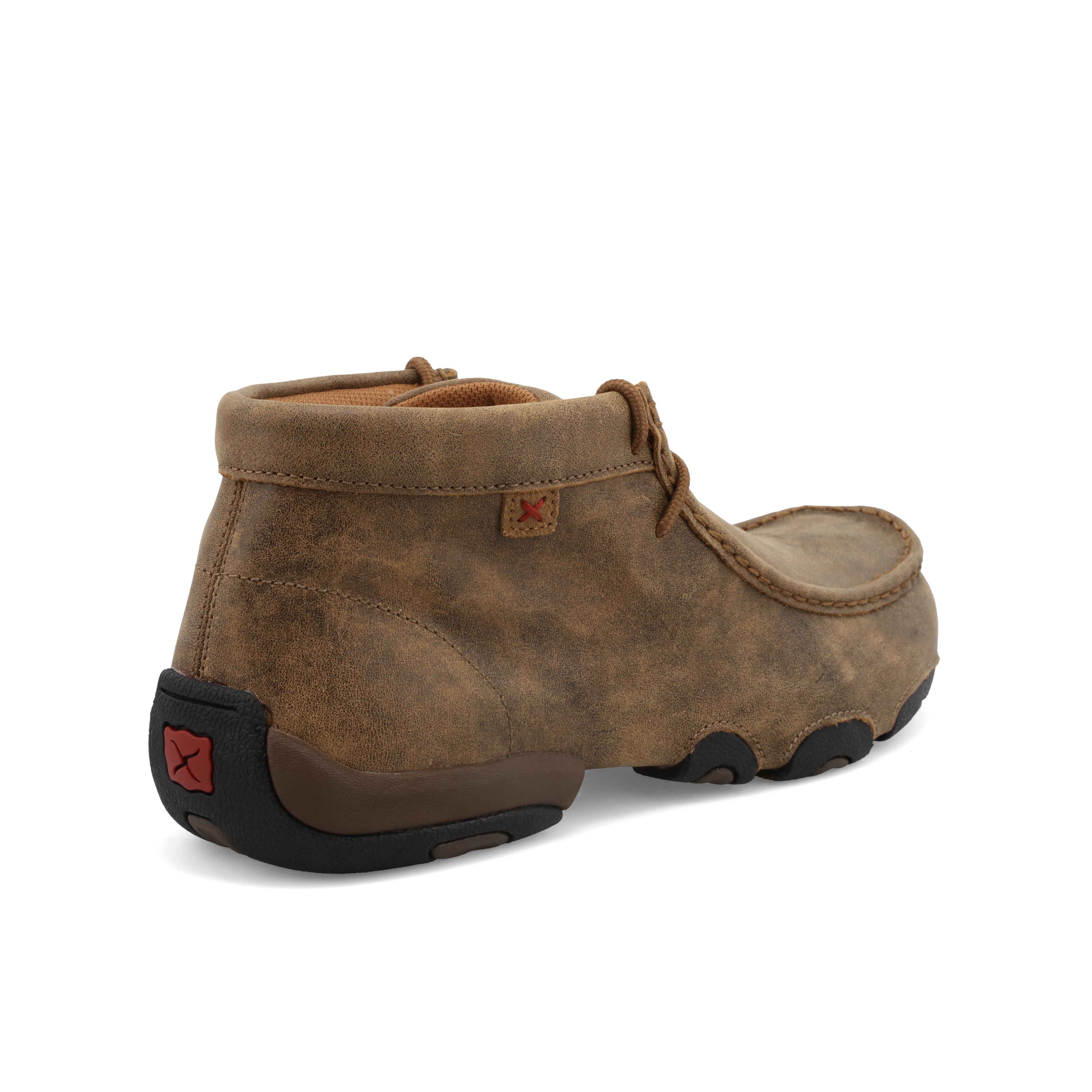 Twisted X MDM0003 Men's 'The Original' Casual Chukka Driving Moc  Bomber, Full-Grain Leather