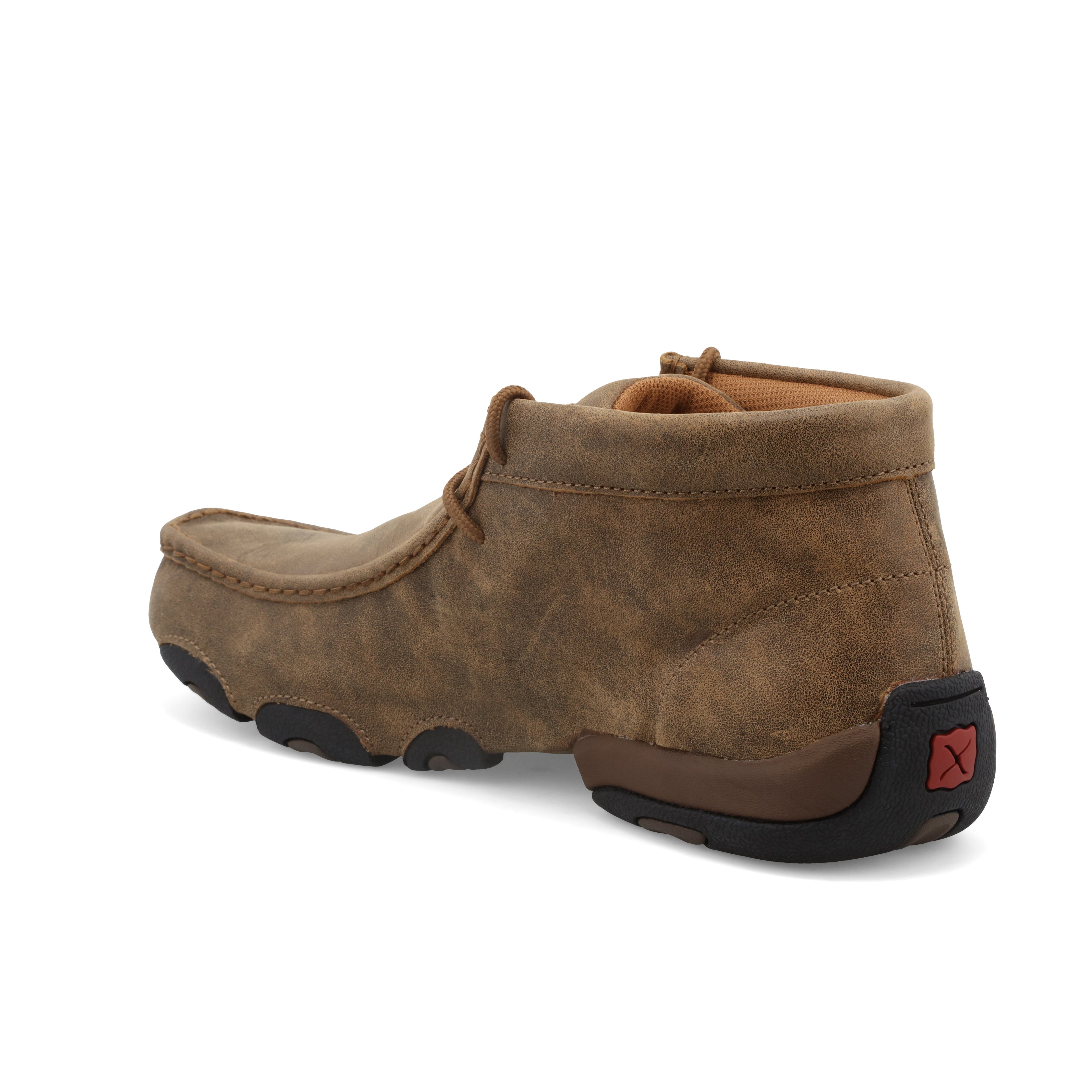 Twisted X MDM0003 Men's 'The Original' Casual Chukka Driving Moc  Bomber, Full-Grain Leather