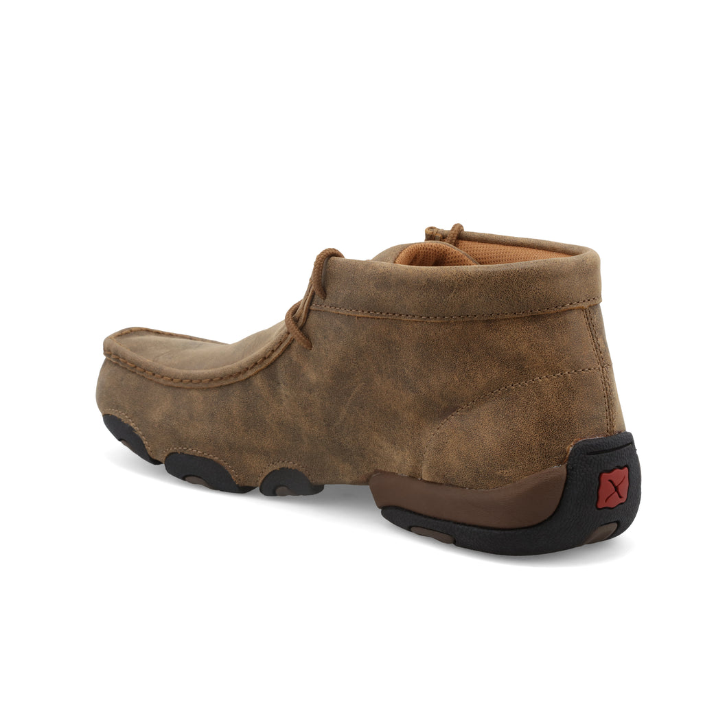 Twisted X MDM0003 Men's 'The Original' Casual Chukka Driving Moc  Bomber, Full-Grain Leather