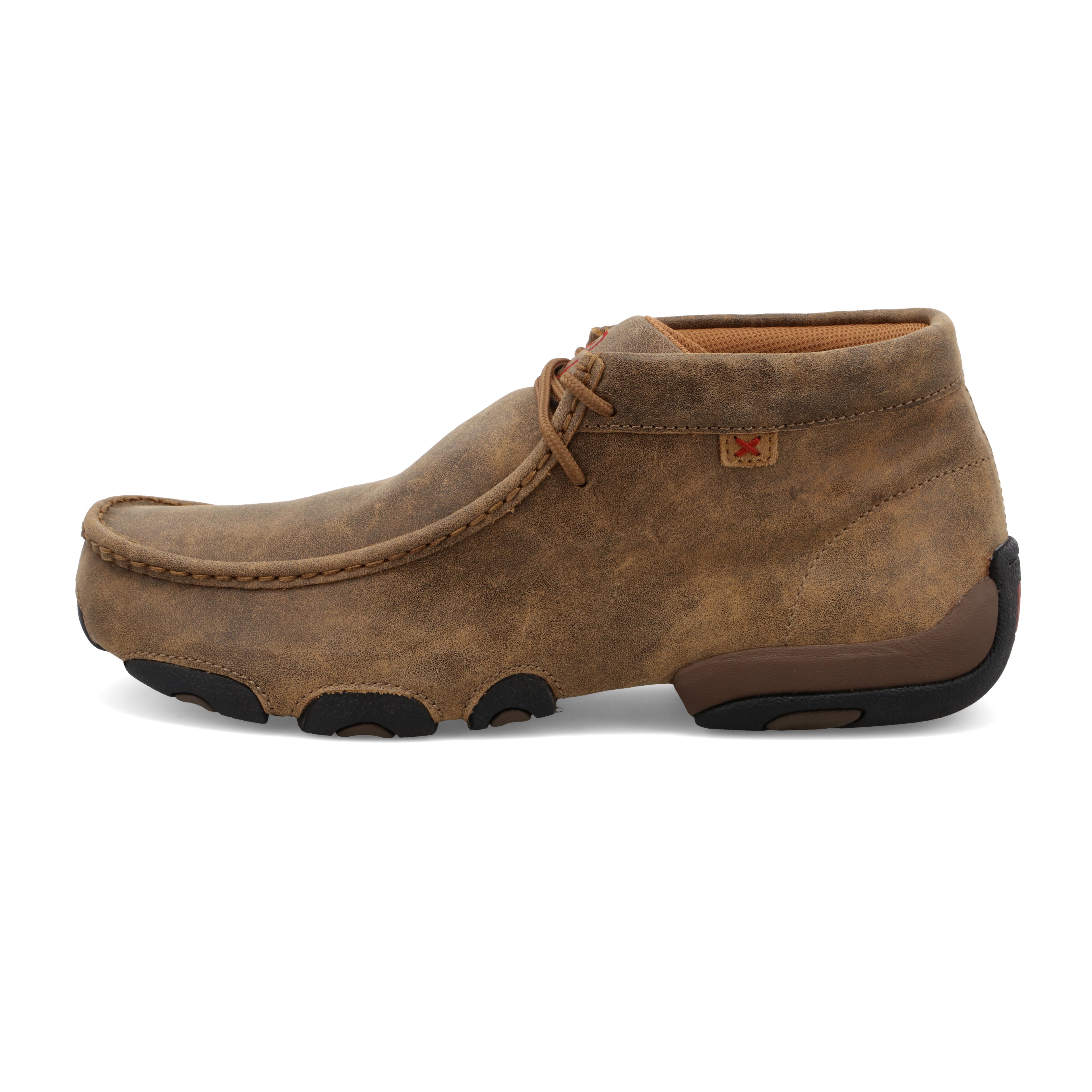 Twisted X MDM0003 Men's 'The Original' Casual Chukka Driving Moc  Bomber, Full-Grain Leather