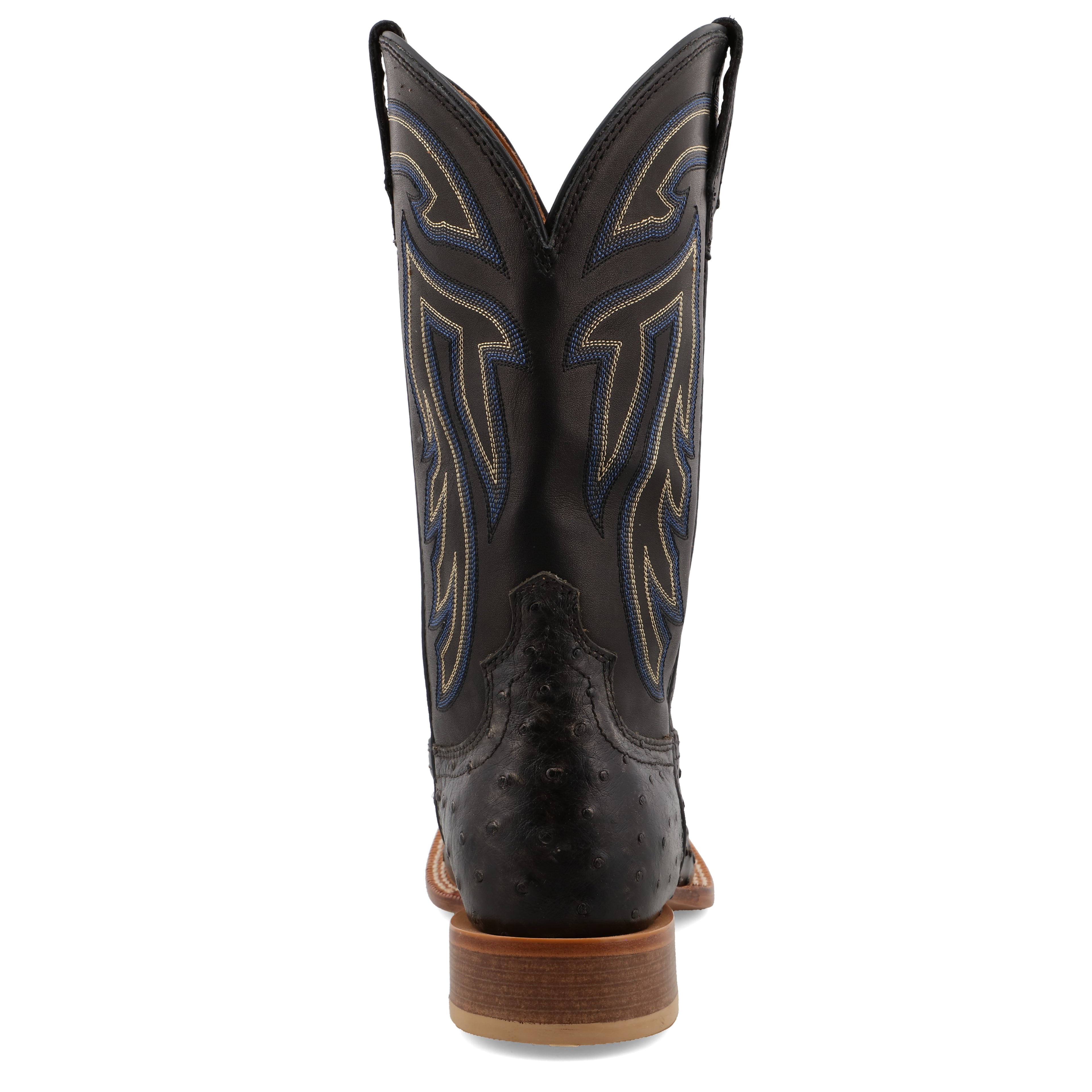 Twisted X MRSL045CO Men's Full Quill Ostrich Ruff Stock Cowboy Boots -WS Toe, Leather Sole, CellSole