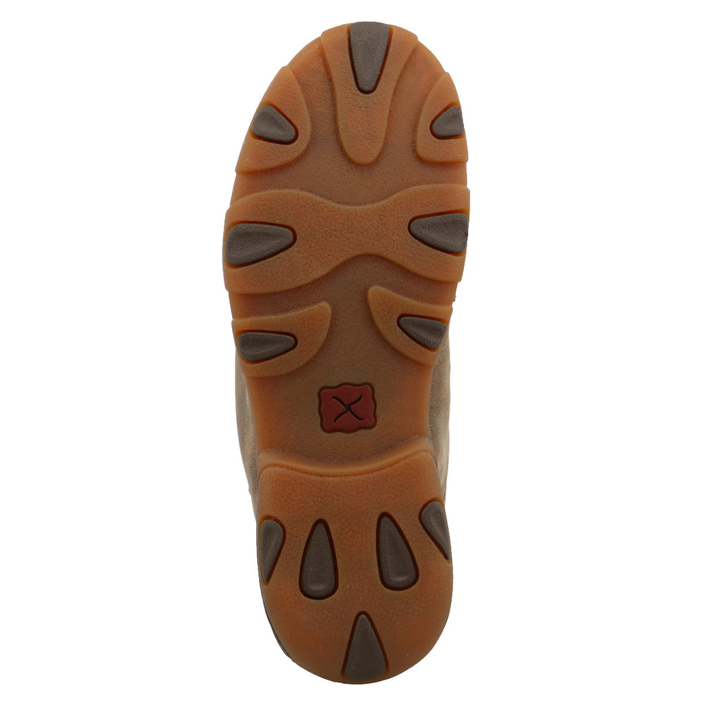 Twisted X YDM0030 Kids Basket Weave Chukka Driving Moc - Bomber & Tan, Full-Grain Leather, Moc Toe