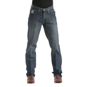 Cinch Men's Dark Medium Wash White Label Relaxed Fit Jeans