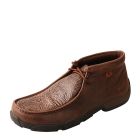 Twisted X Brown Tooled Print Driving Moccasins