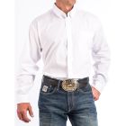 Cinch Men's Long Sleeve Solid White Shirt 