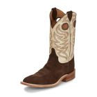 Justin Men's Clinton Chocolate Rough Out Boots