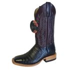 Macie Bean Black Caiman Boots