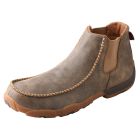 Twisted X Mens Slip-On Driving Mocs Bomber Brown MDMG002
