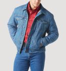 Wrangler Flannel Lined Western Denim Jacket