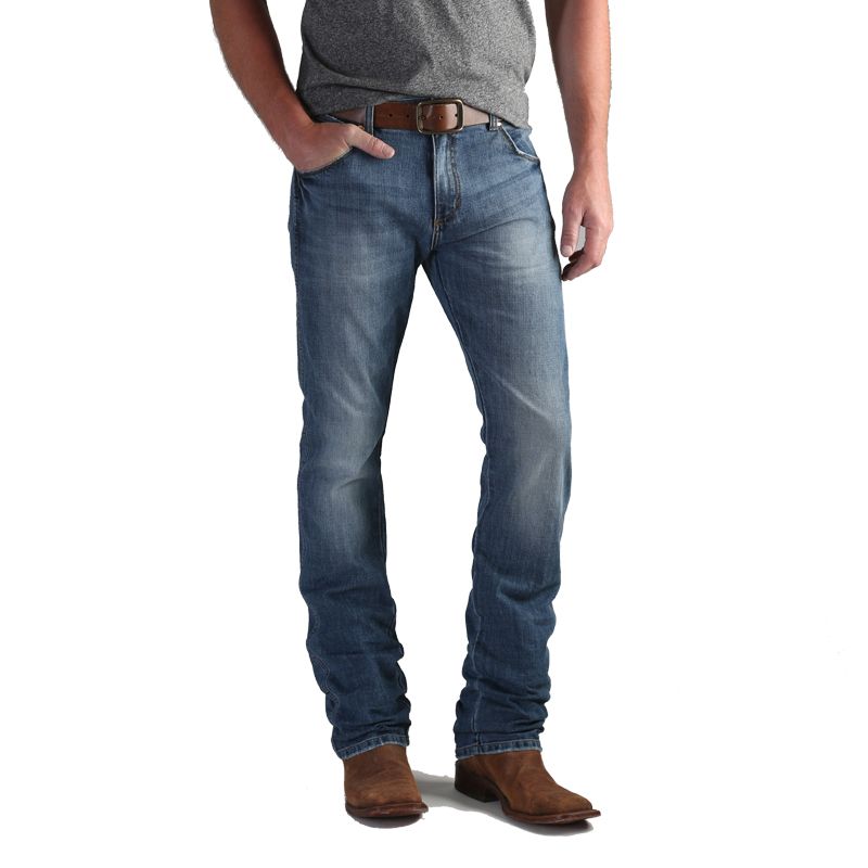 Men\'s Wrangler Retro Premium Slim Fit Straight Leg Jeans - SN Wash
