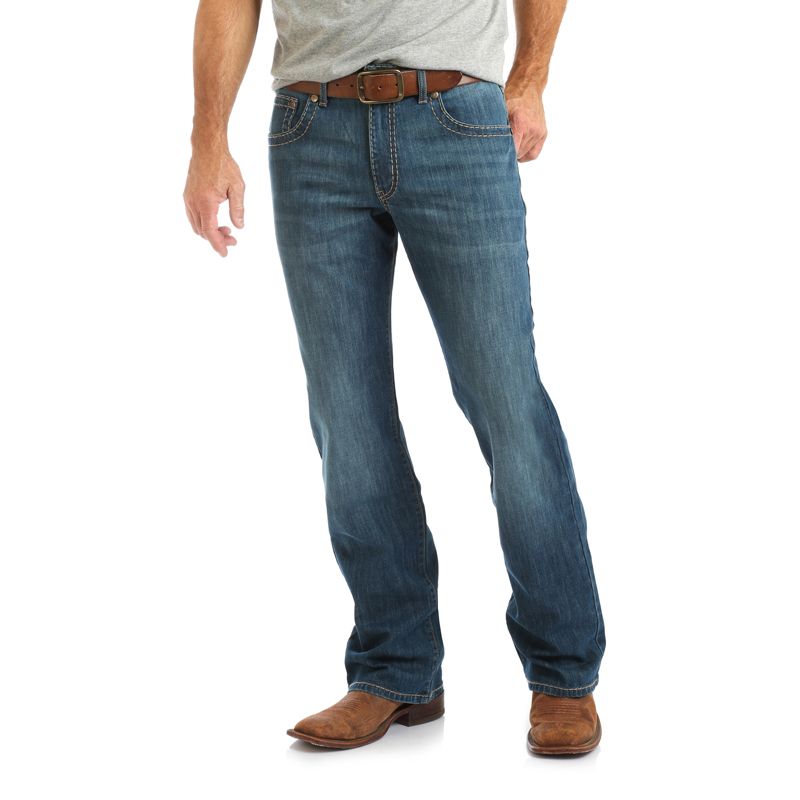 løfte stenografi Skifte tøj Men's Wrangler Rock 47 Slim Fit Boot Cut Jeans - Bridge