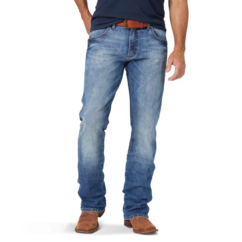Men's Wrangler Retro Slim Fit Bootcut Jeans - Paris Blue