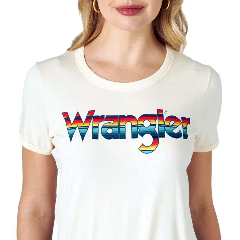 Women's Wrangler Retro Short Sleeve Serape Logo Graphic T-Shirt